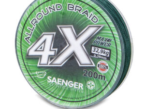 Saenger šňůra 4 X Allround Braid 200 m 0,17 mm zelená