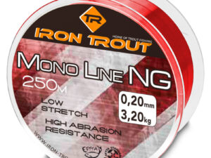 Iron Trout vlasec Mono NG 250 m 0,22 mm, červená