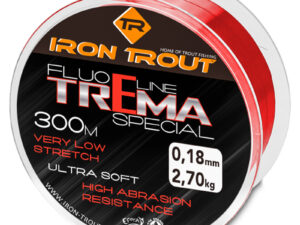 Iron Trout vlasec Fluo line Trema special 300 m 0,18 mm, červená