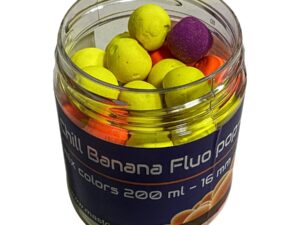 Mastodont Baits Fluo Pop-Up Boilies Chill Banana 16mm 200ml