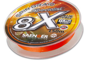 Saenger šňůra 8 X Specialist Spin Braid 150 m 0,14 mm oranžová