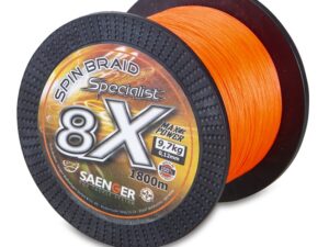 Saenger šňůra 8 X Specialist Spin Braid 1800 m 0,12 mm oranžová
