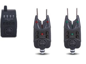 Saenger sada hlásičov záberu Carp Voice R-4 sada 2+1 červená, zelená