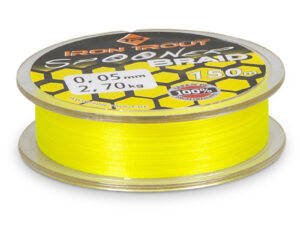 Iron Tout šňůra Spooner Braid 150 m, 0,04 mm, žlutá