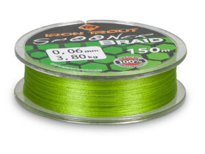 Iron Tout šňůra Spooner Braid 150 m, 0,06 mm, zelená