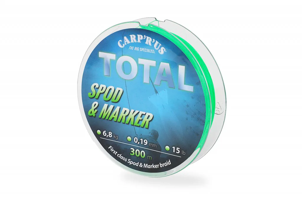 Carp´R´Us Splétaná šňůra Total Spod & Marker Braid Fluo Green 0,19mm, 15lb, 300m - MojeRybárstvo.sk Carp´R´Us Splétaná šňůra Total Spod & Marker Braid Fluo Green 0,19mm, 15lb, 300m