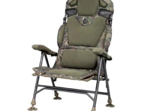 Trakker Křeslo komfortní s područkami Levelite Camo Longback Recliner