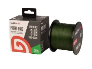Trakker Kmenová pletená šňůra Propel Braid 31lb, 13.8kg, 0,26mm, 1200m, Green