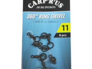 Carp´R´Us Obratlíky 360° Ring Swivel vel.11, 8ks