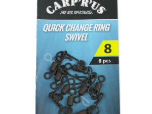 Carp´R´Us Obratlíky s kroužkem Quick Change Ring Swivel vel.8, 8ks