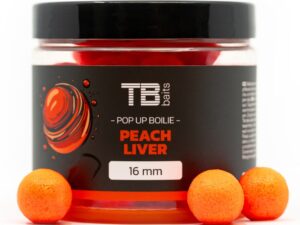 TB Baits Plávajúce Boilie Pop-Up Orange Peach Liver + NHDC 65 g 16 mm