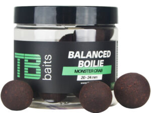 TB Baits Vyvážené Boilie Balanced + Atraktor Monster Crab 100 g 20-24 mm