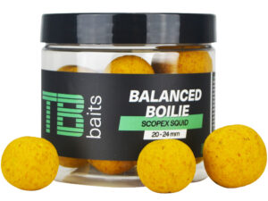 TB Baits Vyvážené Boilie Balanced + Atraktor Scopex Squid 100 g 20-24 mm