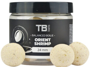 TB Baits Vyvážené Boilie Balanced White Edition + Atraktor Orient Shrimp 100 g