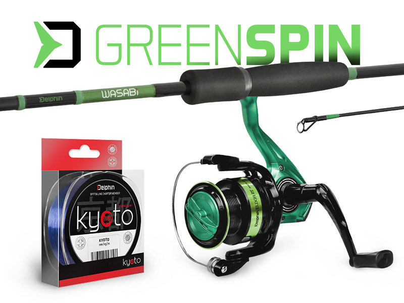 Prívlačový set Delphin GreenSPIN - MojeRybárstvo.sk Prívlačový set Delphin GreenSPIN
