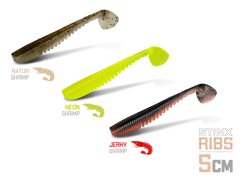 Umelá nástraha Delphin B! StinxRIBS Shrimp / 20ks - MojeRybárstvo.sk Umelá nástraha Delphin B! StinxRIBS Shrimp / 20ks
