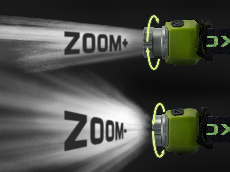 Čelová lampa Delphin OXUS Zoom - MojeRybárstvo.sk Čelová lampa Delphin OXUS Zoom – Obrázok 4
