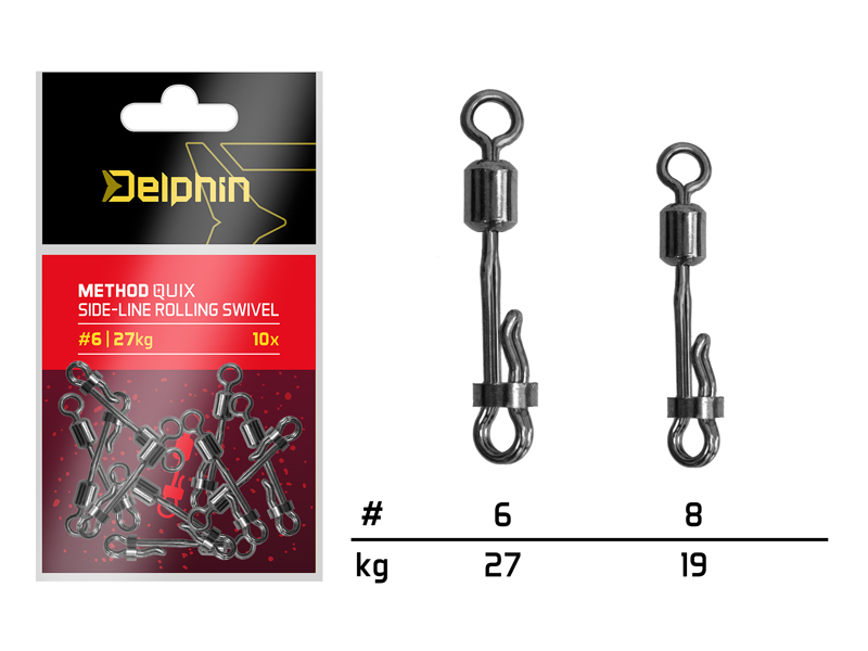 Rýchloobratlík s poistkou Delphin Method QuiX / 10 ks - MojeRybárstvo.sk Rýchloobratlík s poistkou Delphin Method QuiX / 10 ks