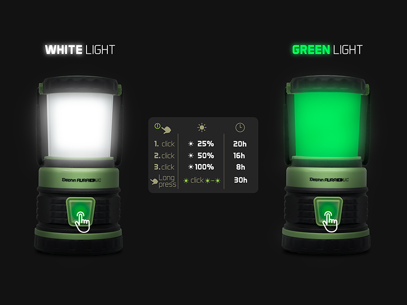 Kempingová lampa Delphin AURA+ UC - MojeRybárstvo.sk Kempingová lampa Delphin AURA+ UC – Obrázok 8
