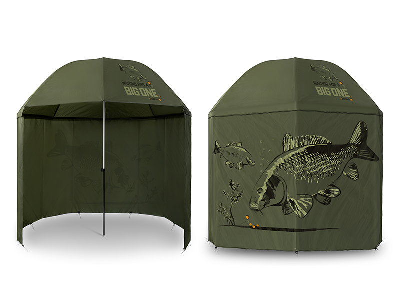 Dáždnik s bočnicou Delphin BigONE CARP - MojeRybárstvo.sk Dáždnik s bočnicou Delphin BigONE CARP