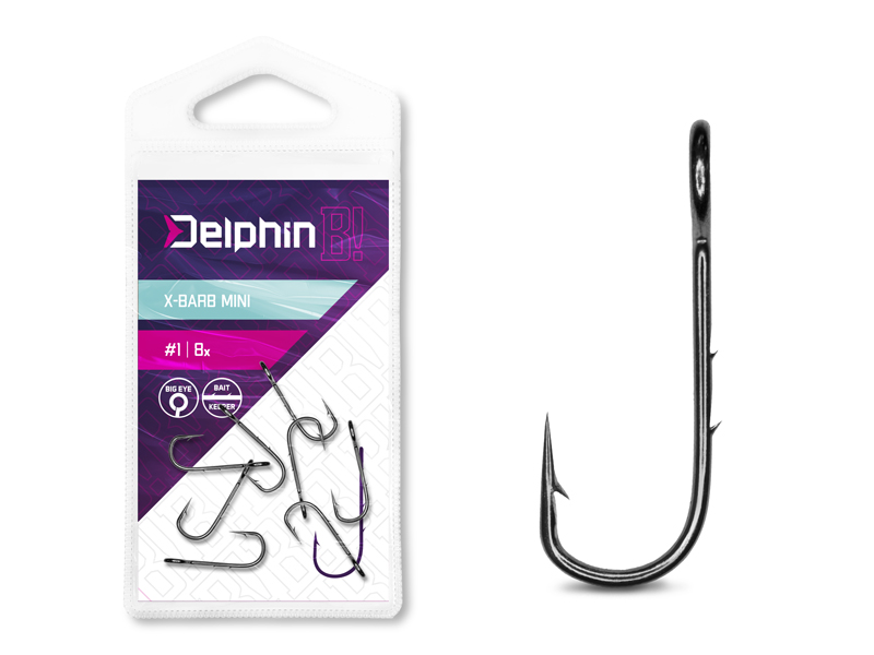 Háčik na čeburašku Delphin B! X-BARB MINI / 8ks - MojeRybárstvo.sk Háčik na čeburašku Delphin B! X-BARB MINI / 8ks – Obrázok 2