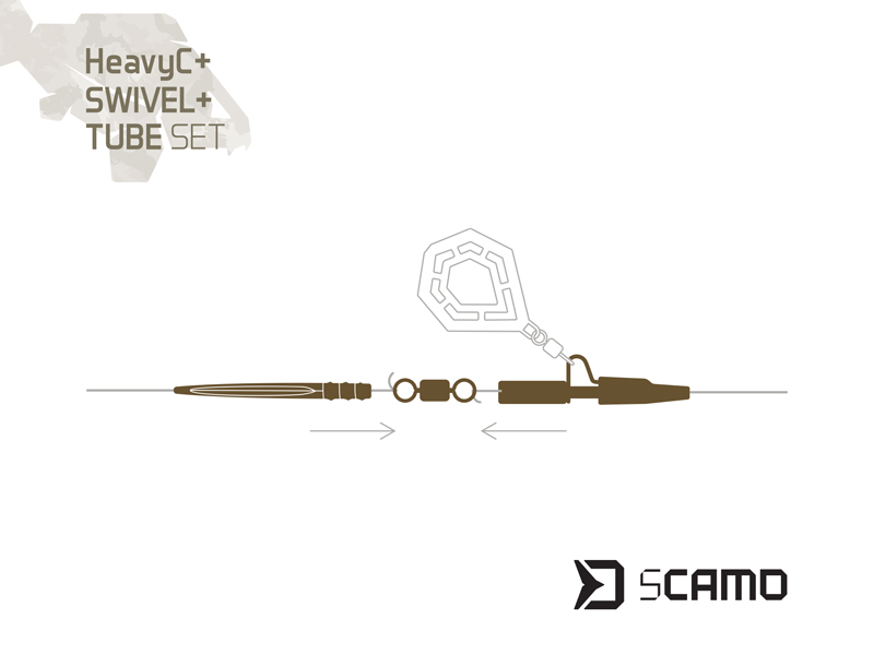 Set Delphin sCAMO HeavyC + Swivel + Tube / 5 setov - MojeRybárstvo.sk Set Delphin sCAMO HeavyC + Swivel + Tube / 5 setov – Obrázok 2