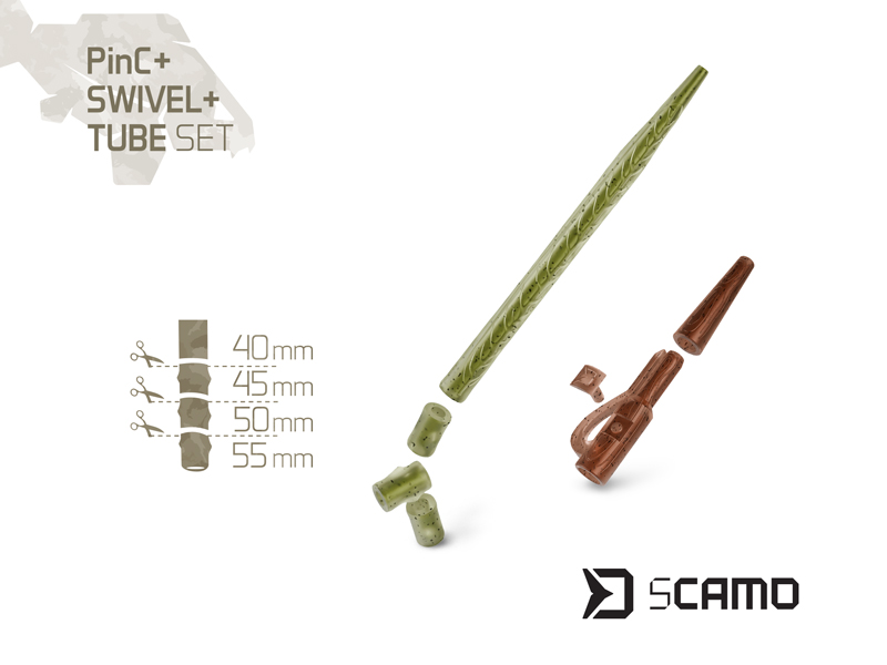 Set Delphin sCAMO PinC + Swivel + Tube / 5 setov - MojeRybárstvo.sk Set Delphin sCAMO PinC + Swivel + Tube / 5 setov – Obrázok 2