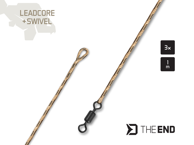 Nadväzec Delphin TheEND Leadcore + Swivel / 3ks - MojeRybárstvo.sk Nadväzec Delphin TheEND Leadcore + Swivel / 3ks – Obrázok 2