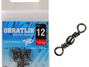 Giants fishing Obratlík Barrel Swivel no.12 / 14kg / 10ks