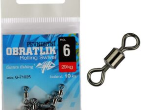 Giants fishing Pevnostní obratlík Rolling Swivel no.12/19kg/10ks