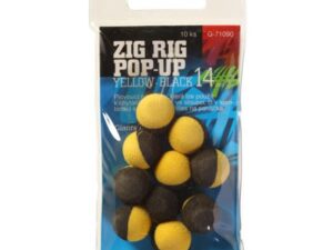 Giants fishing Pěnové plovoucí boilie Zig Rig Pop-Up yelow-black 14mm,10ks