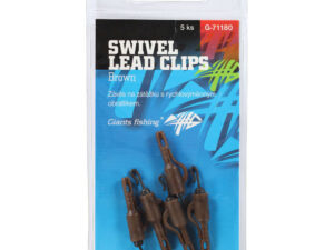 Giants fishing Závěs na boční olovo Swivel Lead Clips Brown 5ks