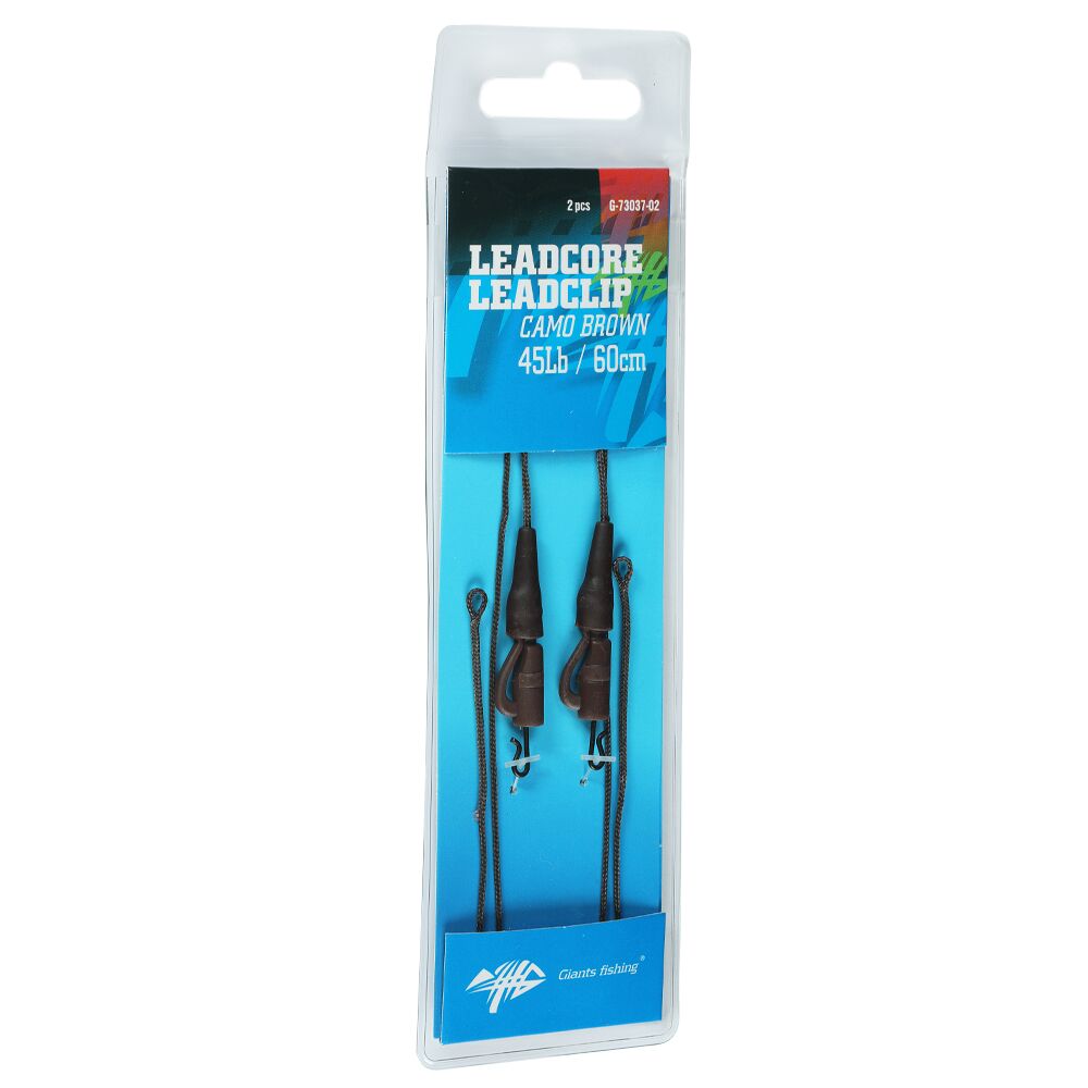 Giants fishing Montáž s olověnou šňůrkou Leadcore 45Lb Leadclip (2ks) 60cm - Image 2