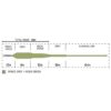 Cortland muškařská šnůra Streamer Intermediate Tip Space Grey/Moss Green – Obrázok 3