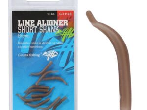 Giants fishing Rovnátka na háček Line Aligner Short Shank Large Brown (Hook 2-6) 10ks