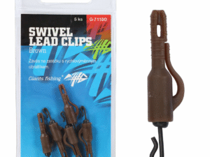 Giants fishing Závěs na boční olovo Swivel Lead Clips Brown 5ks