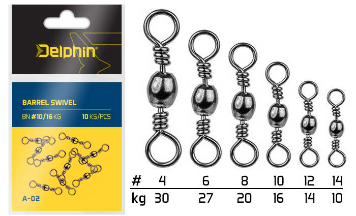 Barrel Swivel A-02/10ks - MojeRybárstvo.sk Barrel Swivel A-02/10ks