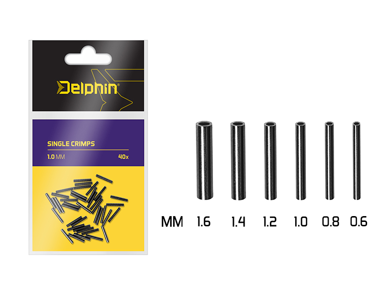 Delphin Single CRIMPS /40ks - MojeRybárstvo.sk Delphin Single CRIMPS /40ks