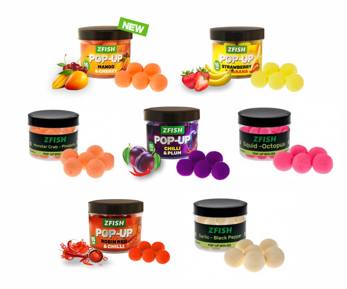 ZFISH Plovoucí Boilies Pop-Up 16mm - 60g