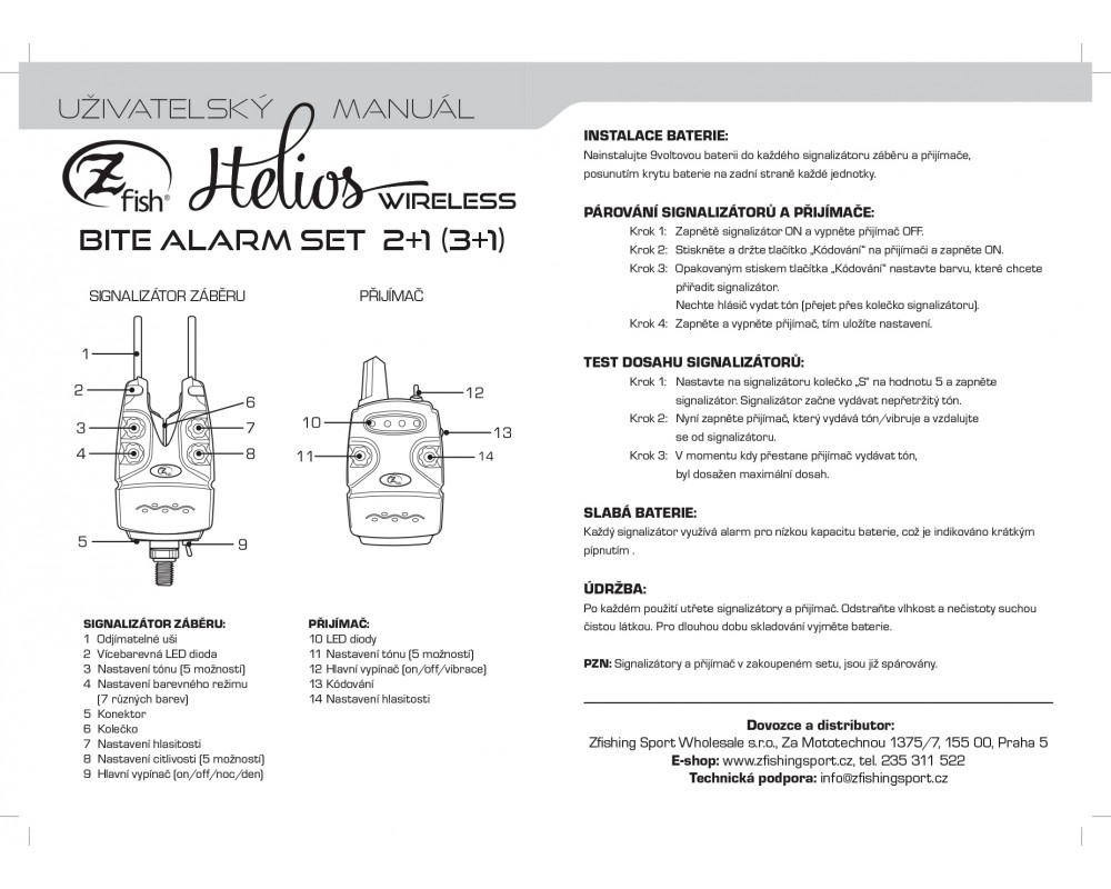 ZFISH Sada Hlásičů Helios 2+1 - MojeRybárstvo.sk ZFISH Sada Hlásičů Helios 2+1 – Obrázok 4