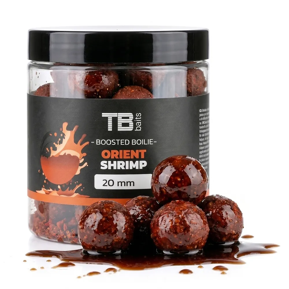 TB Baits Boosterované Boilie Orient Shrimp 120 g - MojeRybárstvo.sk TB Baits Boosterované Boilie Orient Shrimp 120 g