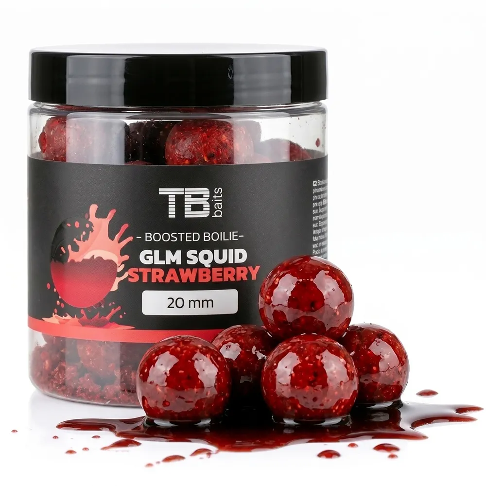 TB Baits Boosterované Boilie Squid Strawberry 120 g - MojeRybárstvo.sk TB Baits Boosterované Boilie Squid Strawberry 120 g – Obrázok 2