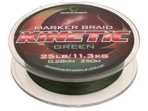 Gardner Splétaná šňůra Kinetic Marker Braid 250m, 25lb (11.3kg) 0.28mm