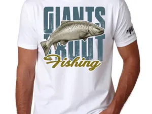 Giants fishing Tričko pánské bílé - Pstruh