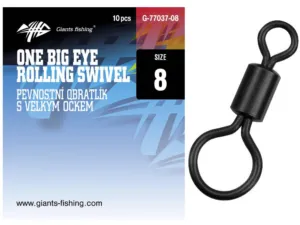 Giants fishing Pevnostní obratlík s velkým očkem One Big Eye Rolling Swivel 10ks