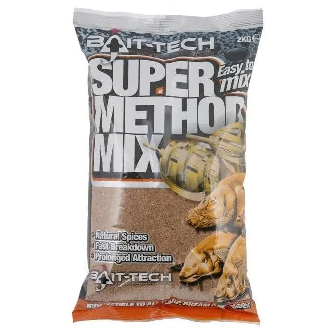 Bait-Tech krmítková směs Super Method Mix 2kg - MojeRybárstvo.sk Bait-Tech krmítková směs Super Method Mix 2kg