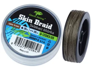 Giants fishing Svlékací šnůra Carp Line Skin Braid Camo brown, 20m