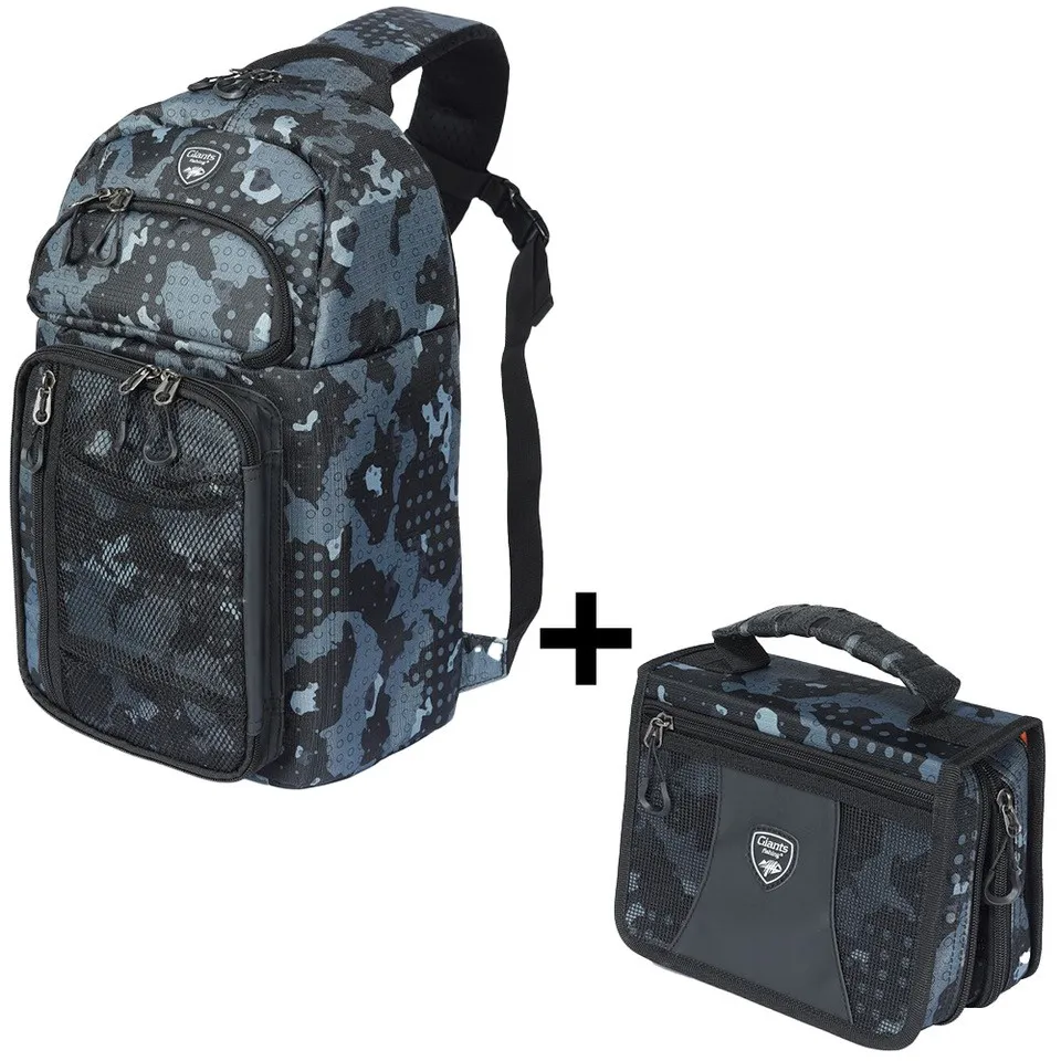 Giants fishing Vláčecí batoh Spinning Sling Bag + vláčecí taška Compact - MojeRybárstvo.sk Giants fishing Vláčecí batoh Spinning Sling Bag + vláčecí taška Compact