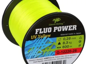Giants fishing Vlasec Fluo Power UV-Yellow 600m