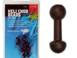 Giants fishing Zarážky Heli-Chod Beads Brown, 5ks